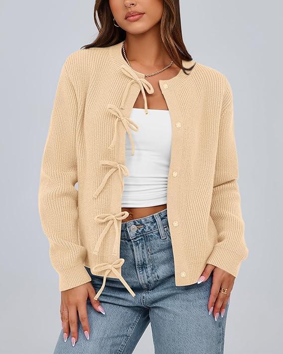 Adeline Bow Cardigan