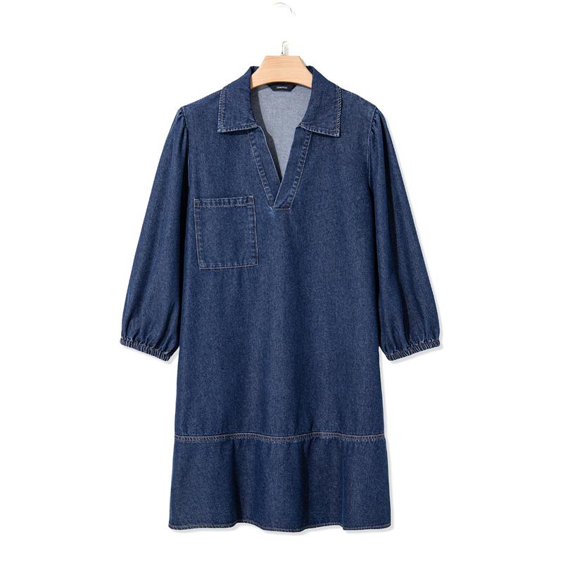 Eleanor Denim Babydoll Dress