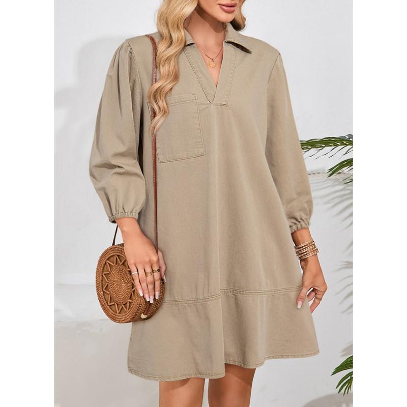 Eleanor Denim Babydoll Dress