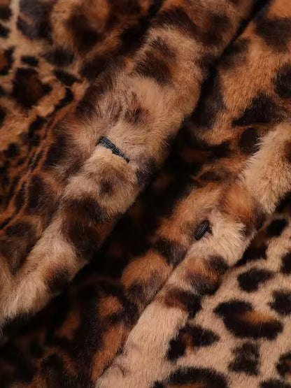 Valentina Leopard Faux Fur Coat