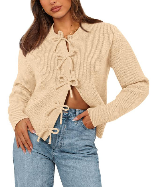 Adeline Bow Cardigan