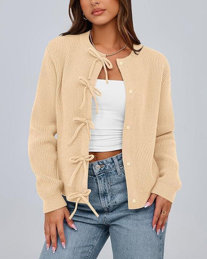 Adeline Bow Cardigan