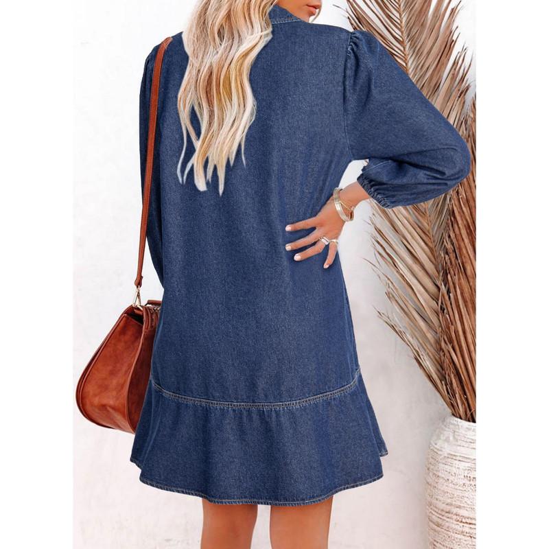 Eleanor Denim Babydoll Dress