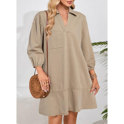 Eleanor Denim Babydoll Dress