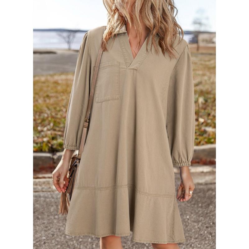 Eleanor Denim Babydoll Dress
